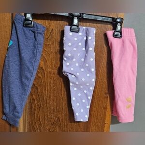 3-6 Months  Assorted Brands Little Girls Leggings Set